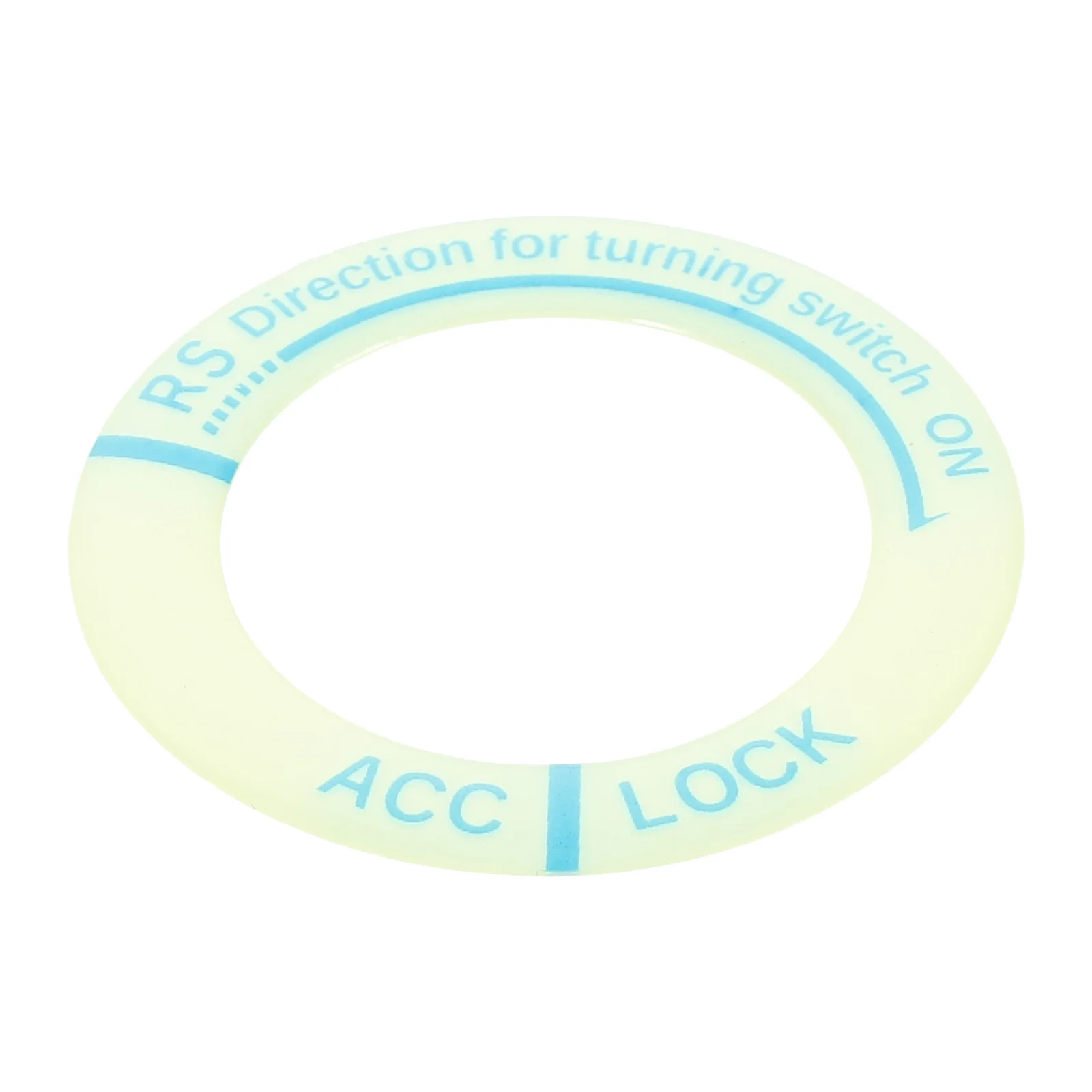 

Luminous Ignition Switch Cover Adhesive Glow in Dark Car Ignition Switch Trim Ring Easy Install Long Lasting Decoration