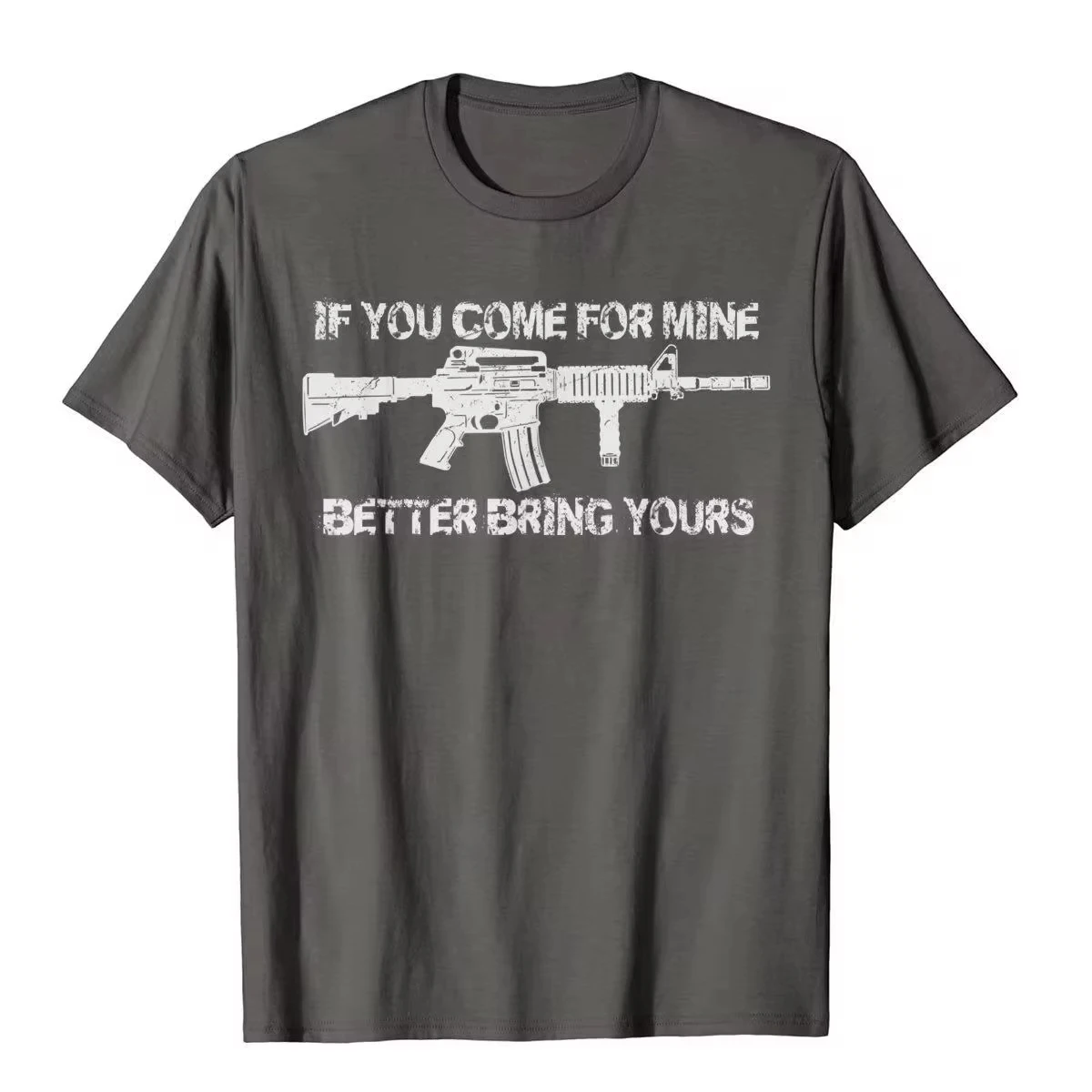 

Summer clothes If You Come For Mine Better Bring Yours Pro Gun 2A AR15 Kids Tshirt Short Sleeve Simple Style Children's Clothing