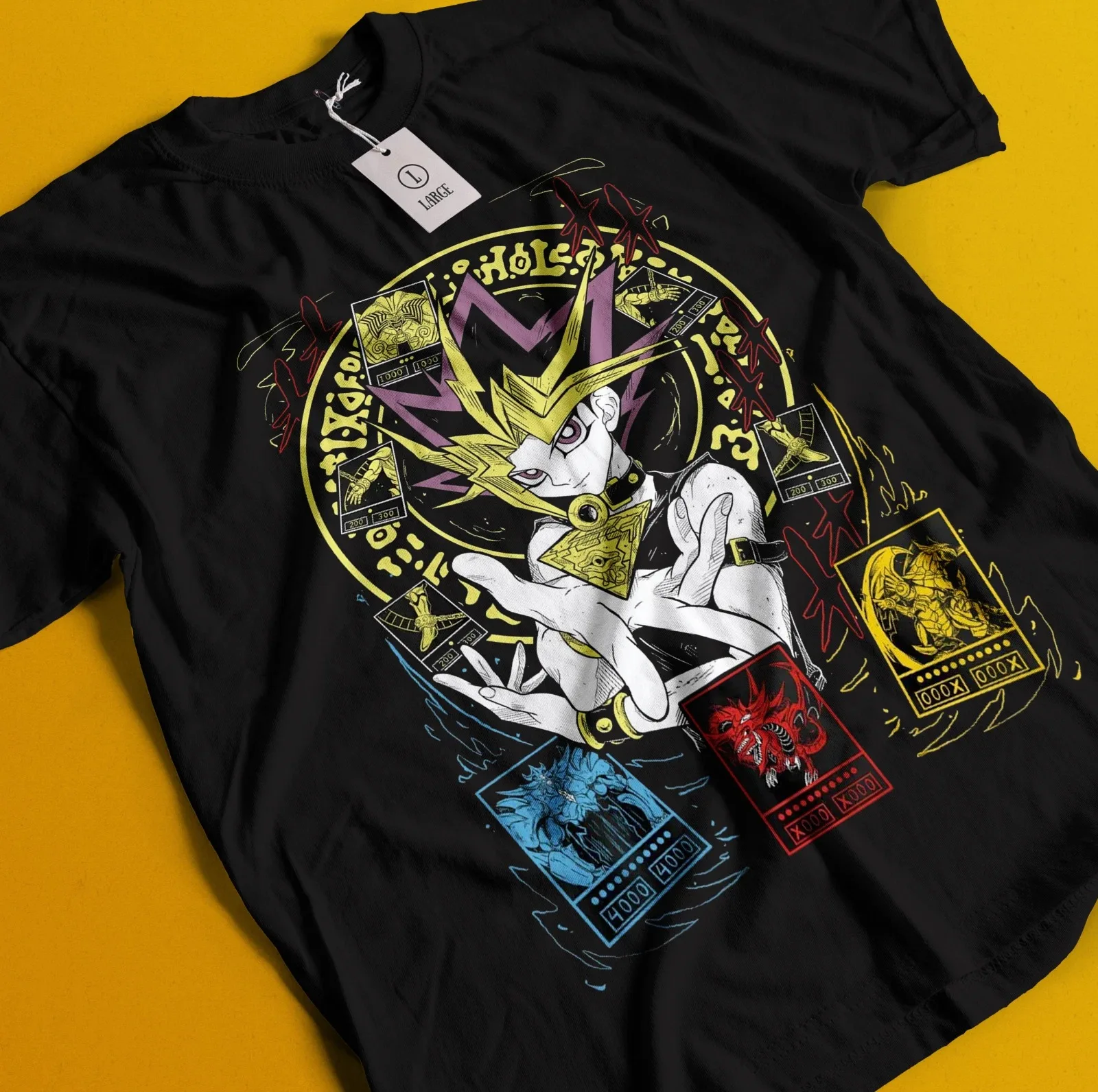 Yami Yugi Yu-Gi-Oh Anime Exodia Egyptian Gods Graphic T-Shirt Cotton Men Women Streetwear Tee
