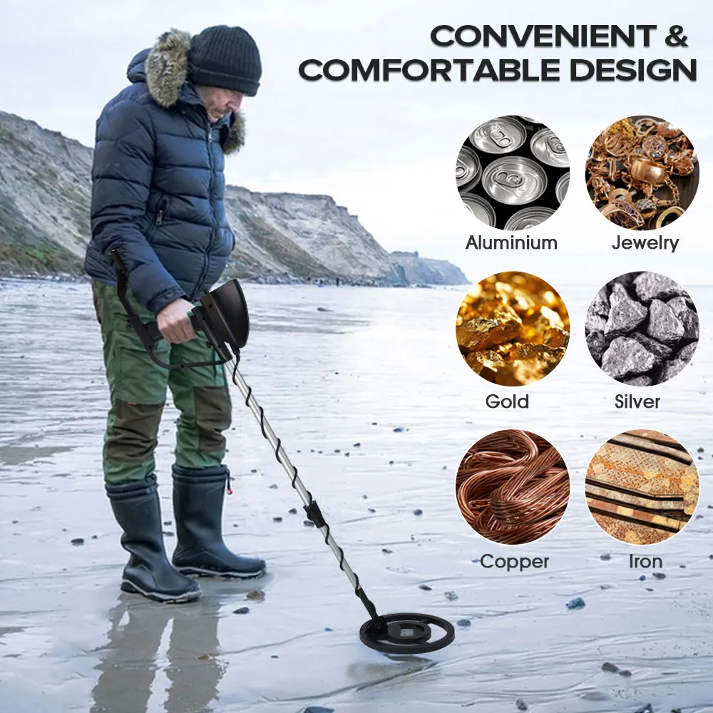 

MD-4090 High Sensitivity Underground Metal Detector LCD Metal Detector With 25cm High Quality Waterproof Search Coil Adjustable