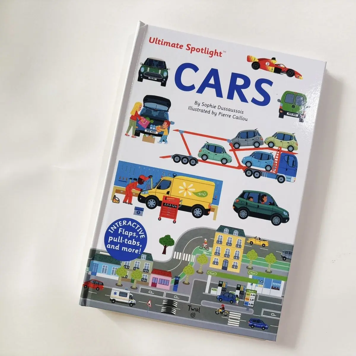 

Car Car Children's English Comic Science Popular Book 3D Interactive Pull-Back Book