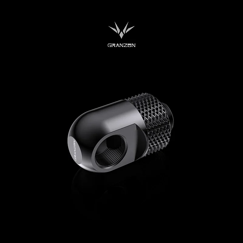 

Bykski Granzon G1/4'' 90 Degree Rotary Elbow Fitting / Connector Adapter PC Water Cooling Accessories Black Silver / GD-90