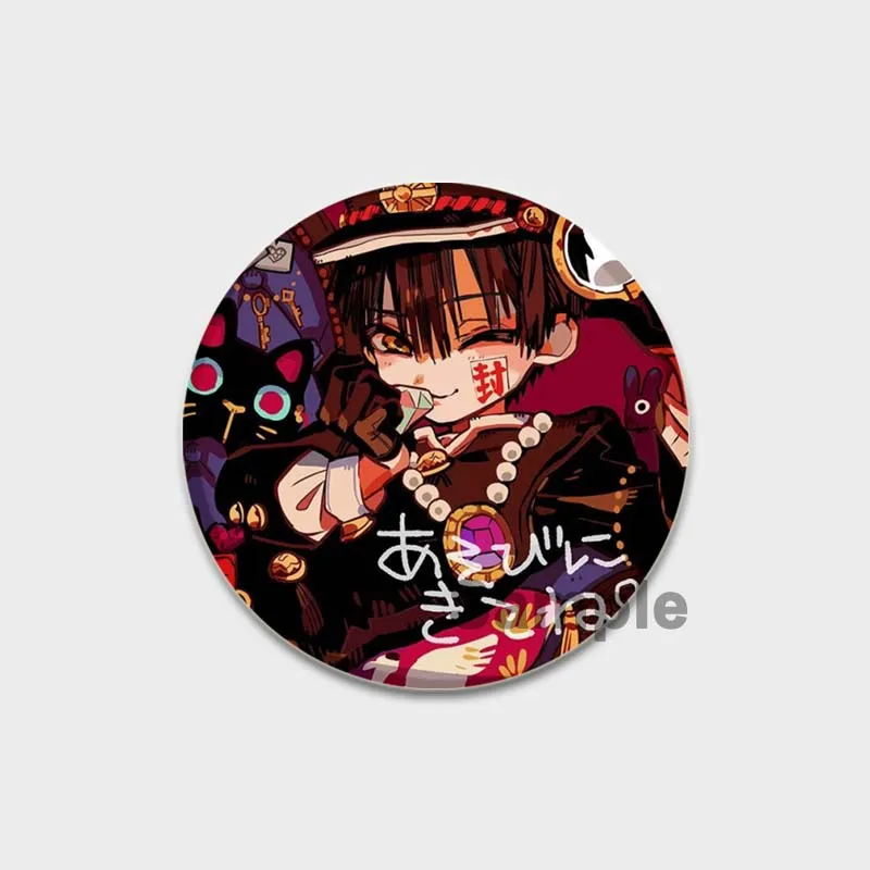 Toilet Bounds Hanako Kun – Set De 8 Badges 58mm – Épingles Métal Anime – Déco Sac, Vêtements, Trousse
