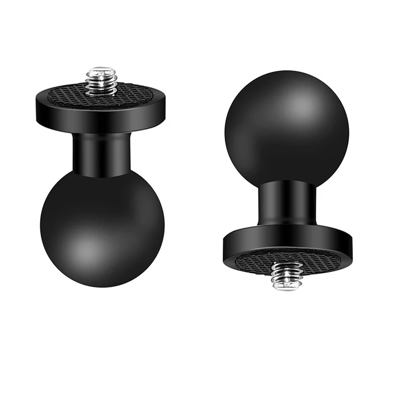 17mm / 25mm 1 inch Ball Head Mount Adapter 1/4 Screw Super Clamp Clip for Motorcycle Bike Riding Extension Action Camera Bracket view 3
