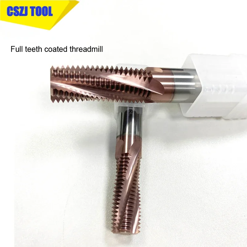 Thread Mill Coated Solid Carbide Full Tooth ISO Inch Pitch Nano Coated CNC Cutting Tool M3 M4 M5 M6 M8 M10 M12 Tap