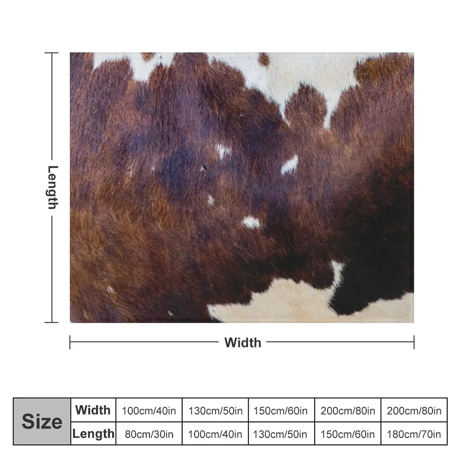 Rusty wild cowhide decor Throw Blanket Travel Designers blankets and throws Blankets