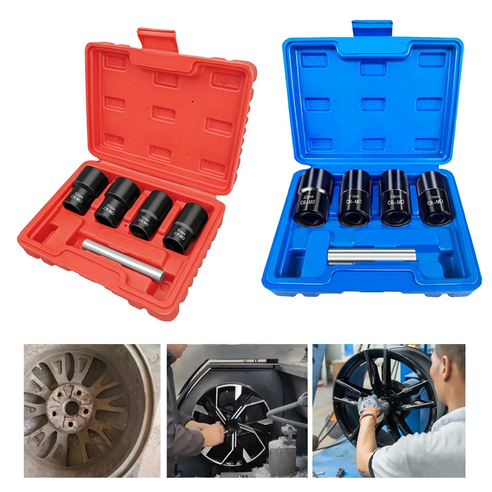 

Bolt Nut Remover Extractor Socket Lug Tool For 1/2inch Square Drive Wrench Ratchet Breaker Bar Automotive Repair Accessories