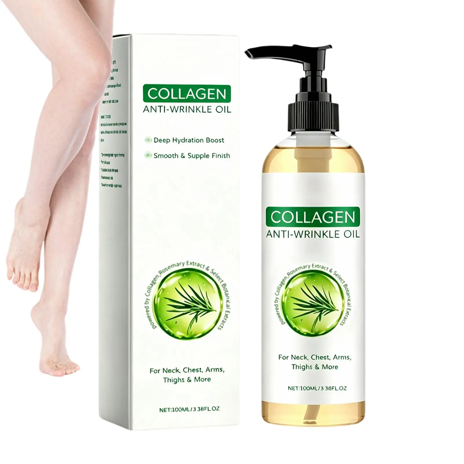 Collagen Body Firming Oil Skin Tightening Nourishing Oil Dermal Elasticity Enhancing Body Neck Arms Thighs Conditioning Agent