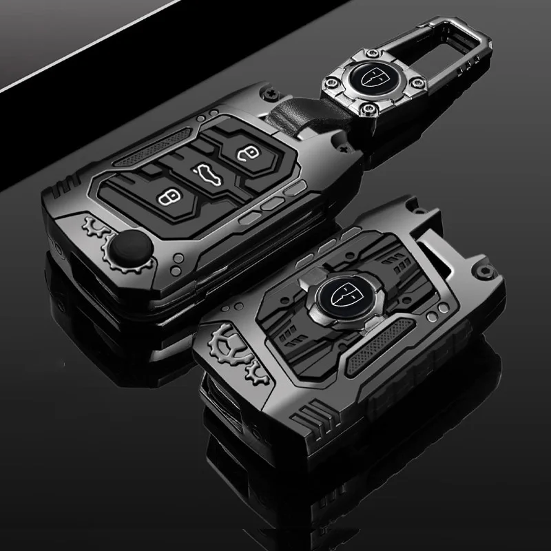 Schlüsseletui aus Zinklegierung für VW Volkswagen Polo Golf 7 Passat Tiguan MK2 Käfer Ateca Caddy T5 Flip Folding Cover Fob Autozubehör – Detail 6