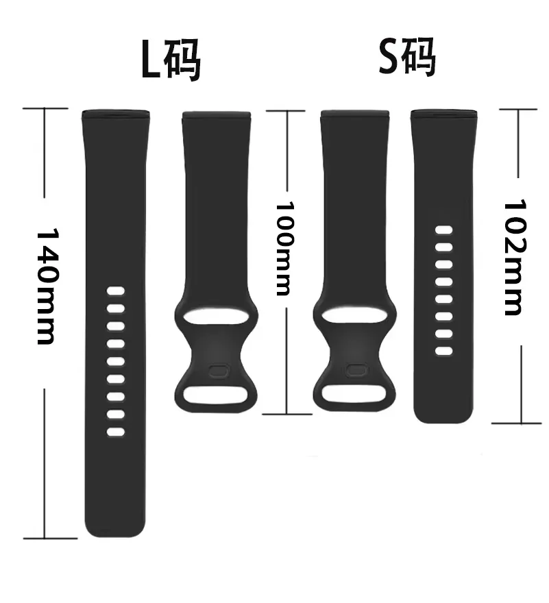 الملونة سوار شريط للرسغ ل Fitbit العكس 3 حزام (استيك) ساعة لينة حزام كوريا ل Fitbit الشعور Versa3 Watchbands اكسسوارات