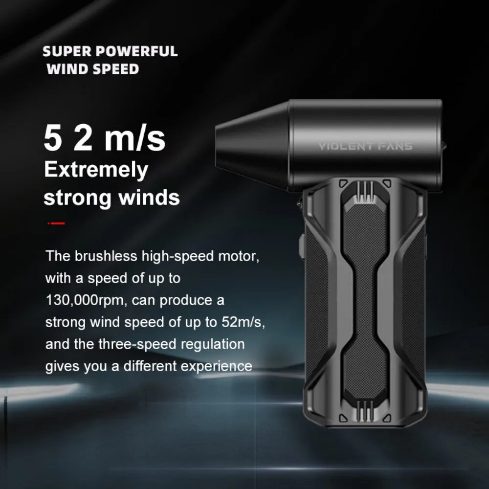 160000   RPM Turbo jet ventilator 3-speed Handheld Mini Turbo Blower Industriële Booster Autowasdroger Handheld Gewelddadige Turbofan