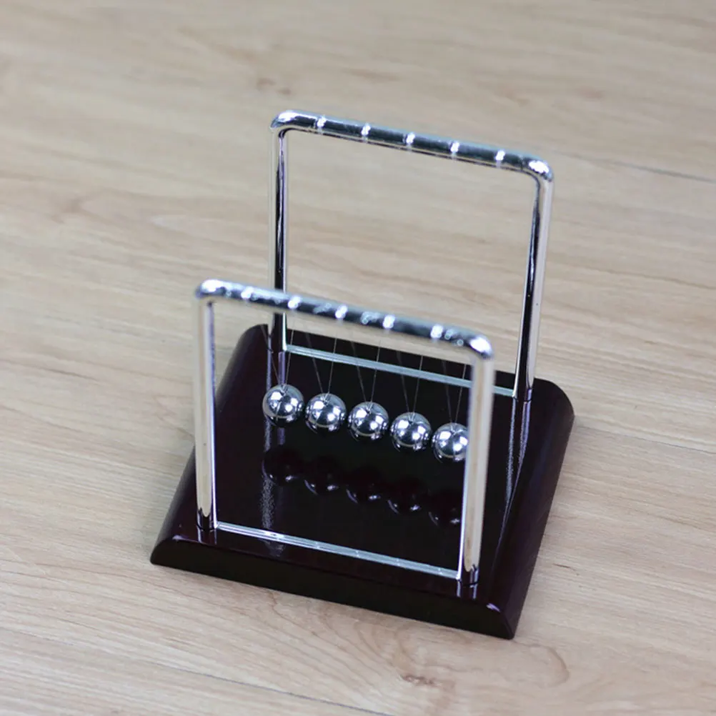 

Newton's Cradle 5 Balls Toy Kids Science Project Energy Balance Dynamics Classroom Experiment Model STEM Building