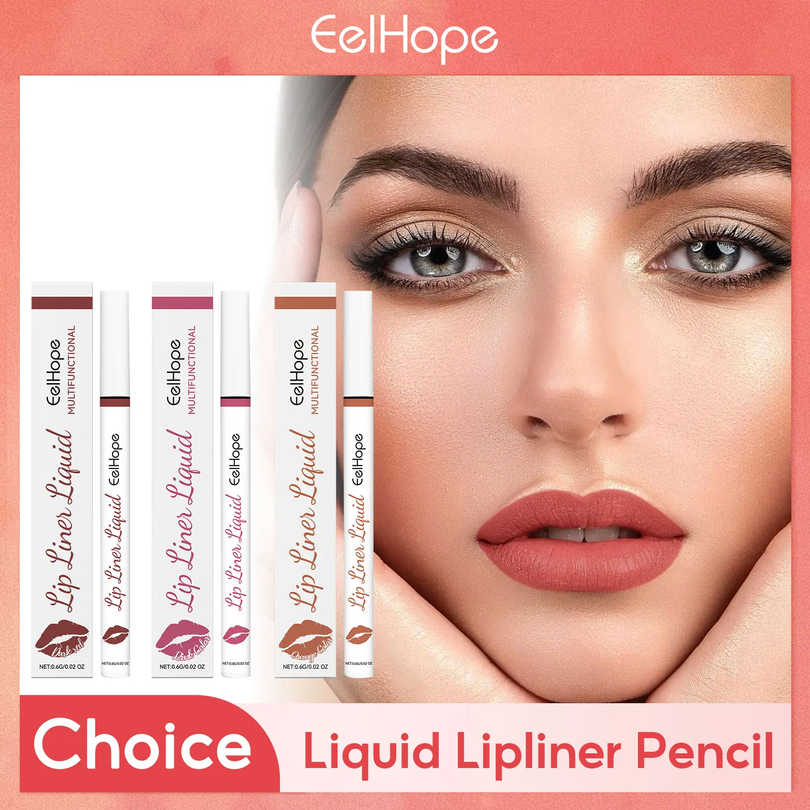 Lipliner Vloeibaar Potlood Hydraterende Sexy Lip Make-Up Opvullende Lip Natuurlijke Kleur Waterdicht Blijvende Non-stick Cup Lip Liner Pen