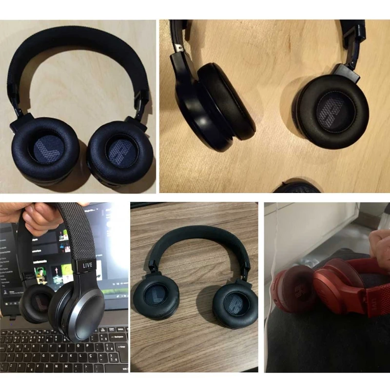 Easily Replaced Ear Pads for Live 400BT / 460NC Headphone Headsets Thicker Foam Covers Replacements 896C