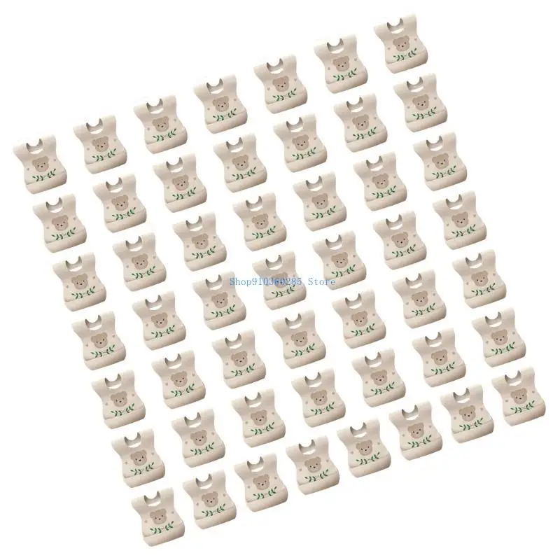 

K9FF 50pcs Soft Not Woven Baby Bib Infant Bib for Busy Parents & Travel Convenience