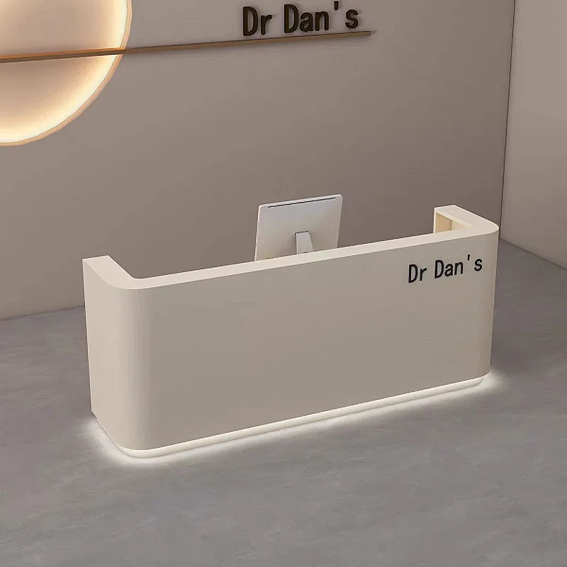 

Aesthetic Display Reception Desk Modern Luxury Office Salon Reception Desk Vintage Trendy Bancone Commercial Furniture