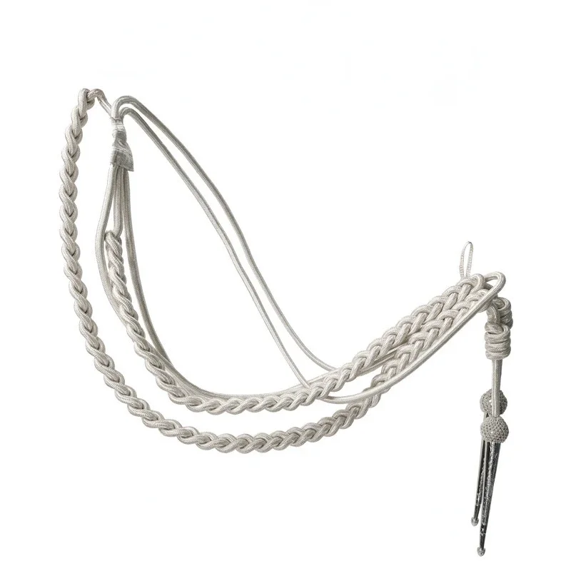 AIGUILLETTE DUO-Robe d'officier de l'armée britannique, tenue militaire, couleur argent, NO 1