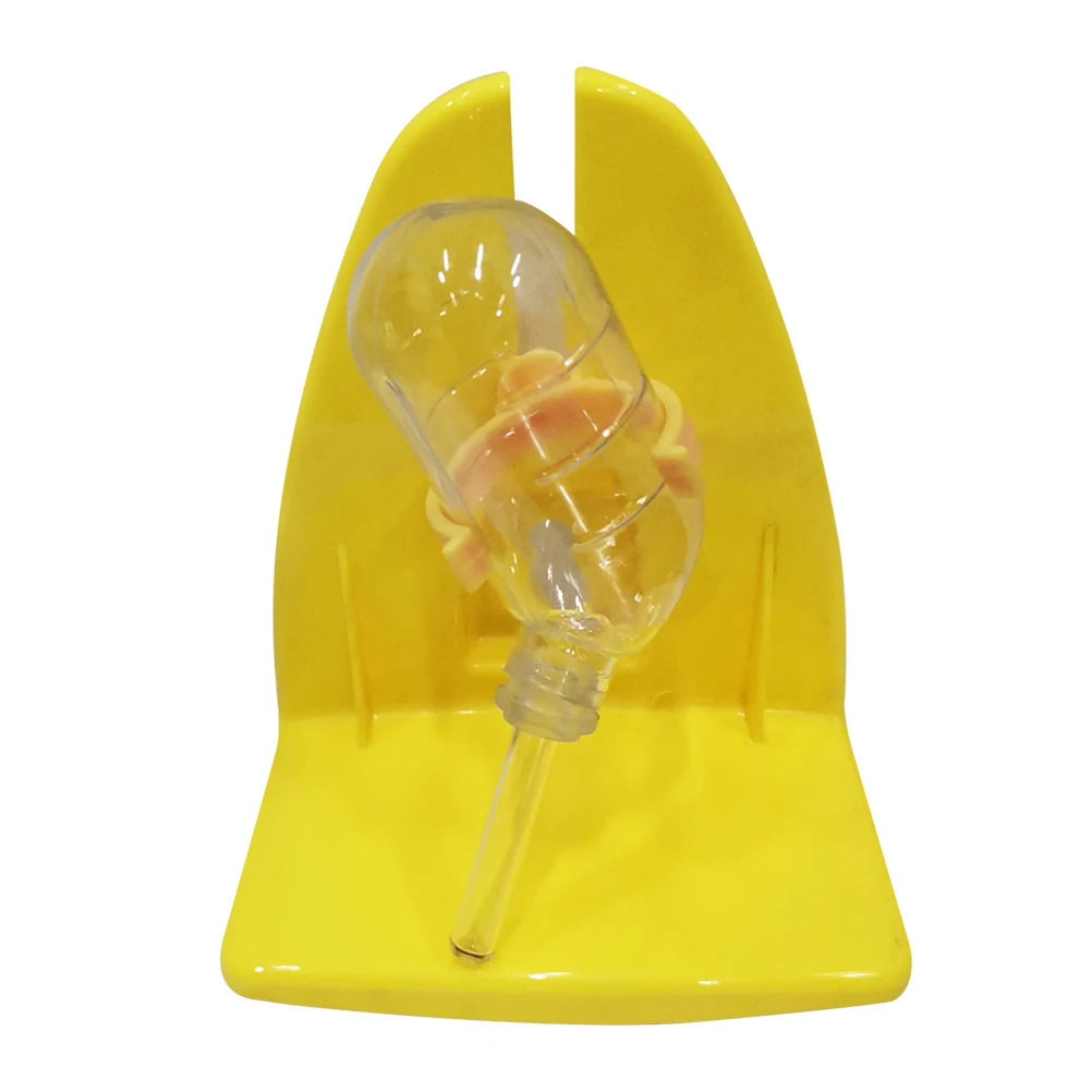 

2 Sets Hamster Water Bottle with Holder Leakproof Durable Plastic Pet Cage Small Animal Drinking Fountain Rodent Feeding Supply