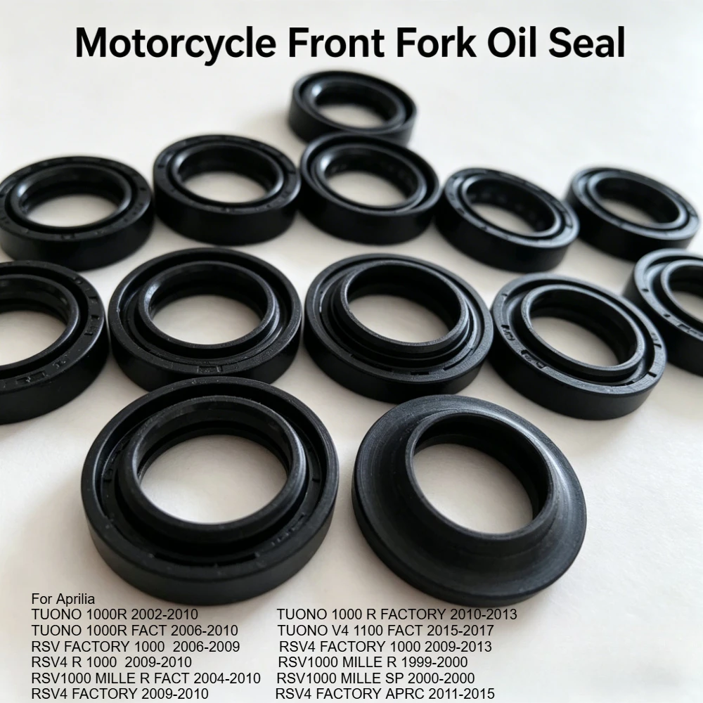 

2/4/8pc 43x55x11 mm Front Fork Dust Oil Seal For Aprilia TUONO 1000 R RSV RSV4 FACTORY APRC V4 1100 FACT RSV4 R RSV 1000 MILLE R