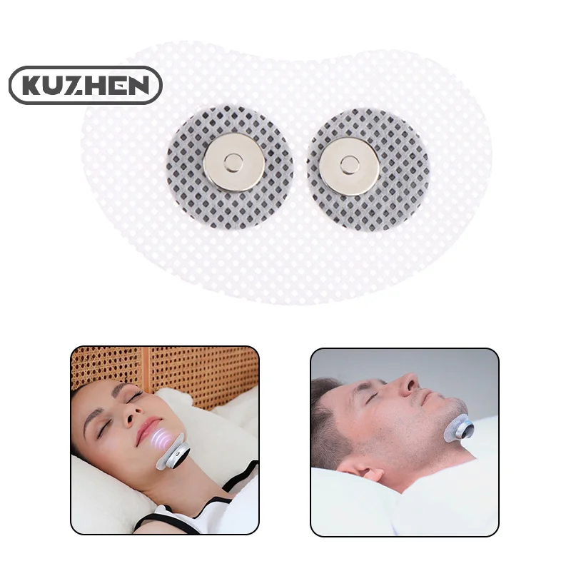 

Magnetic Snap Gel Electrodes Pad For Smart Anti Sleep Stop Snoring Device For Chin Throat Snore Reducing Aids Sticker