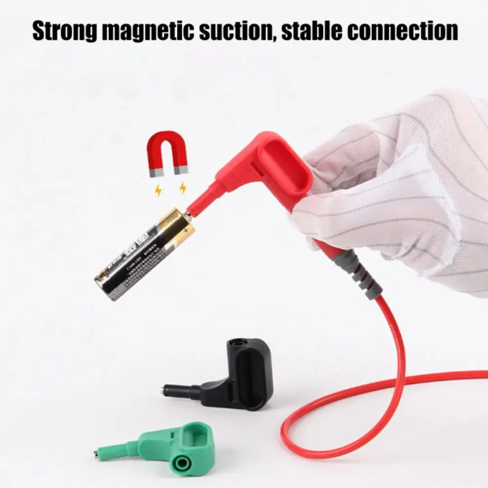 4mm Banana Plug Magnetic Test Probe Solderless Design Red Black Green Magnet Probe Magnetic Head Fast Terminal Back Probe
