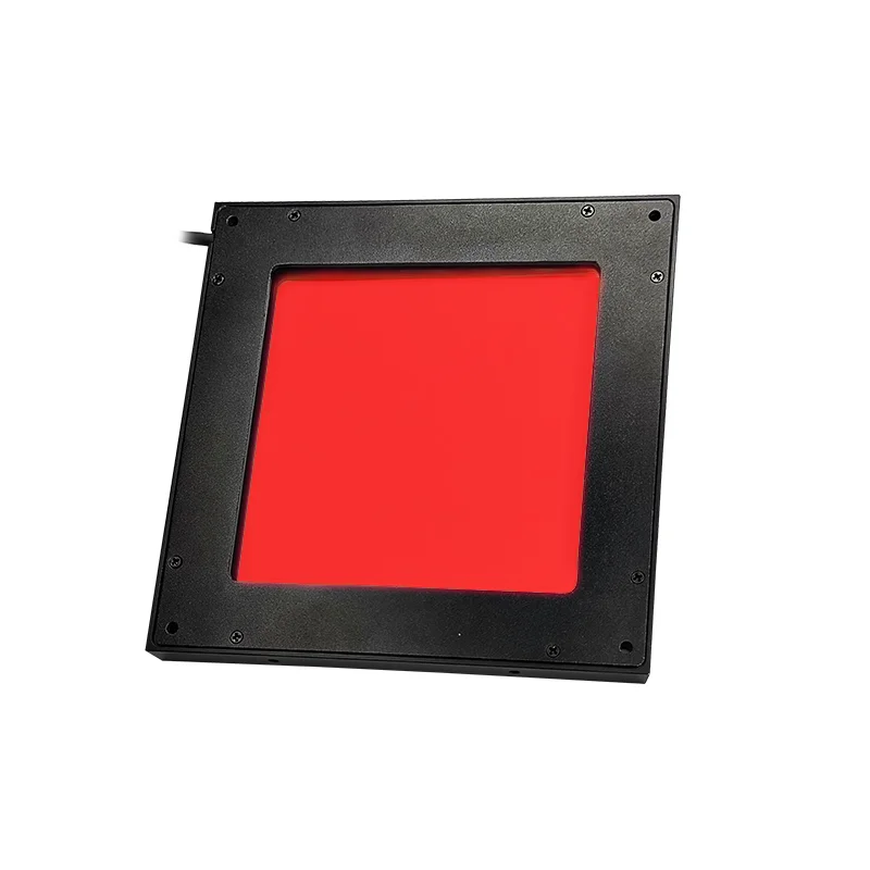 ZXY HIFLY Machine Vision Planar Shadowless 200*200 mm Transparent Flat LED Lights for Curved Character Detection