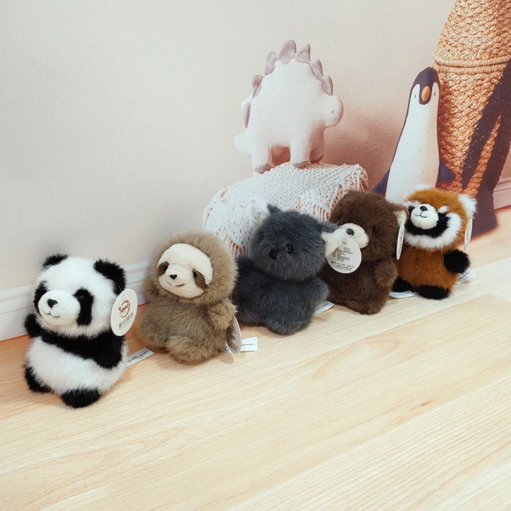 

Kawaii Koala Raccoon Bag Pendant Panda Anti-lost Plush Animal Doll Keychain Stuffed Cute Car Hanging Pendant Decoration