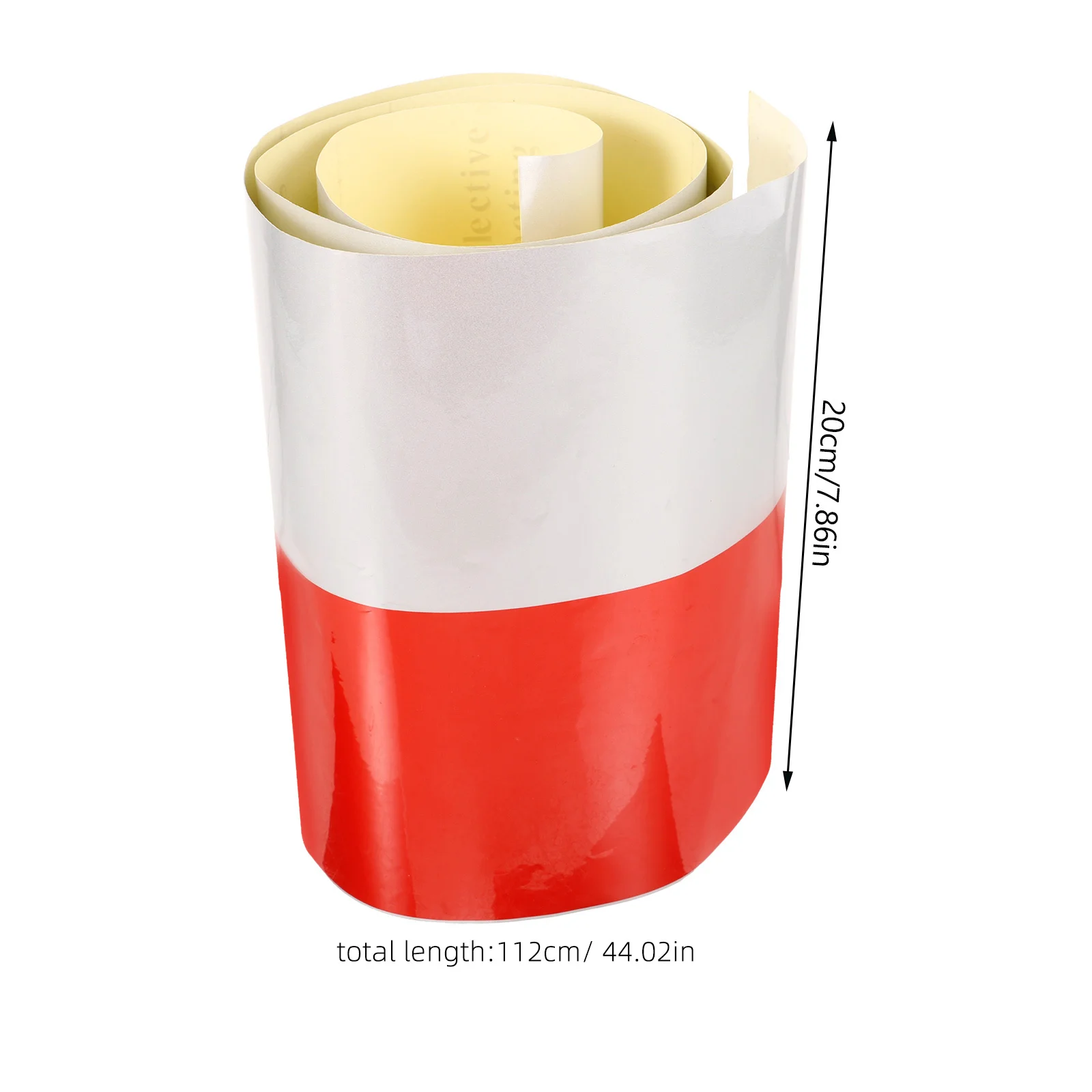 Reflective Film Tape High Visibility Alternating Colors Night Safety Durable Plastic Driveway Barrier Post Reflective Tape