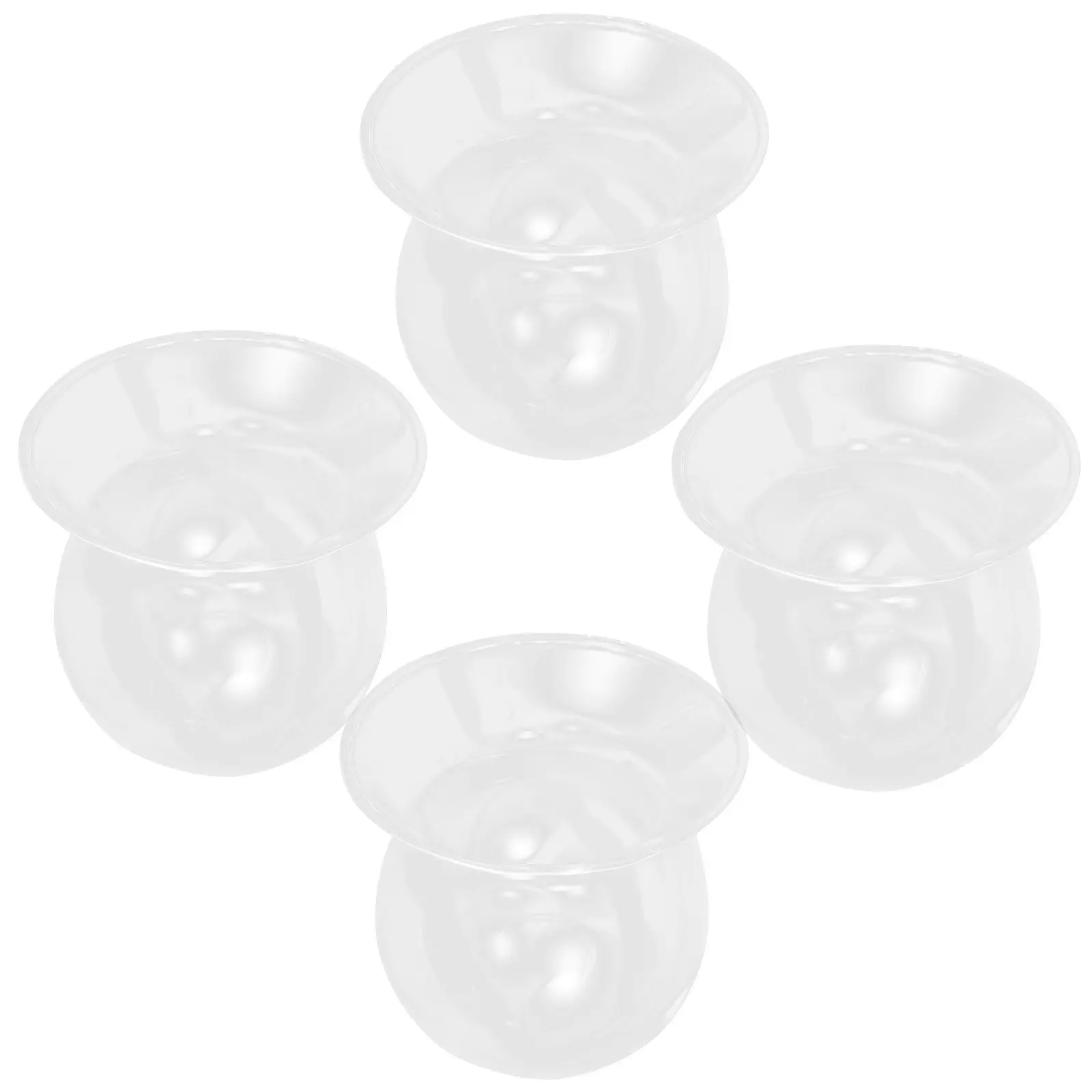 4Pcs Clear Glass Propagation Vase Art Planter for Plant Root Development Hydroponic Desktop Decor Minimalist Table Globe Shape