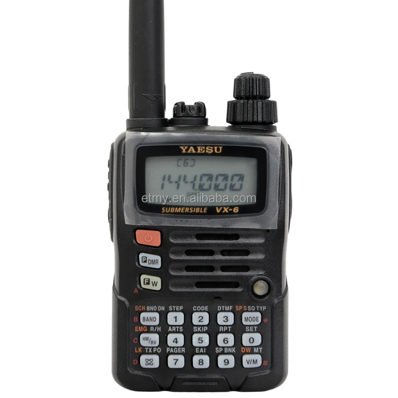 Yaesu VX-6R Ultra-rugged Ham 144-430 MHz FM Dual Band Hand-Held Walkie Talkie Two Way Radio