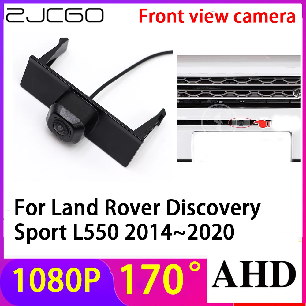 

ZJCGO AHD 1080P LOGO Car Parking Front View Camera Waterproof for Land Rover Discovery Sport L550 2014~2020