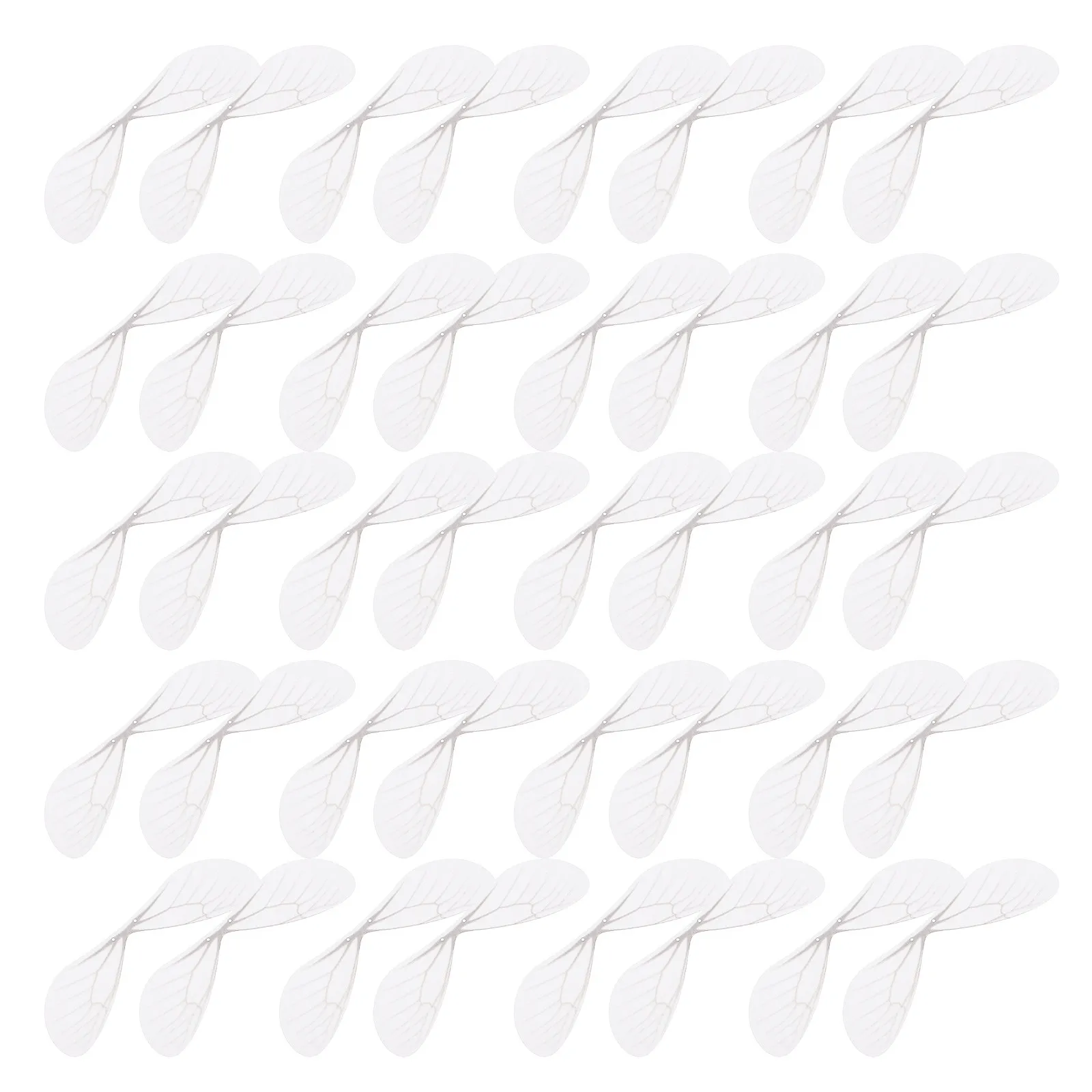 

100 шт. Премиальные белые подвески в форме крыльев стрекозы, мягкие, легкие, для изготовления украшений своими руками: серег, кулонов, ожерелий, поделок