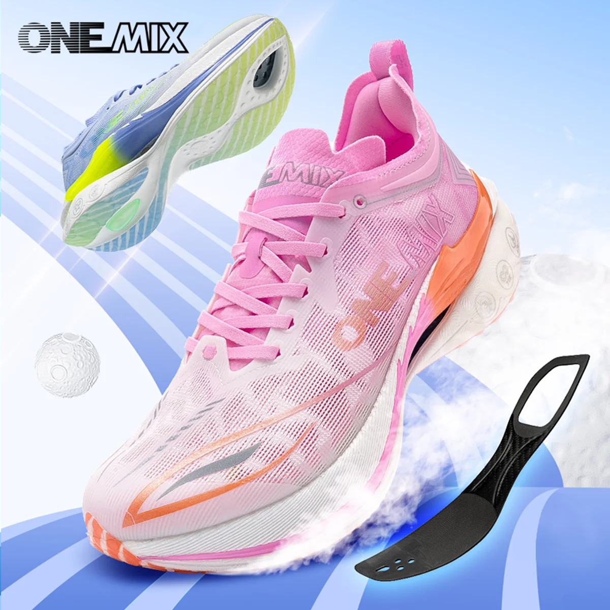 

ONEMIX 2025 Orca Man Cushioning Running Shoes Training Outdoor Athletic Sport Shoes Non-slip Wear-resistant Winter Men Sneakers