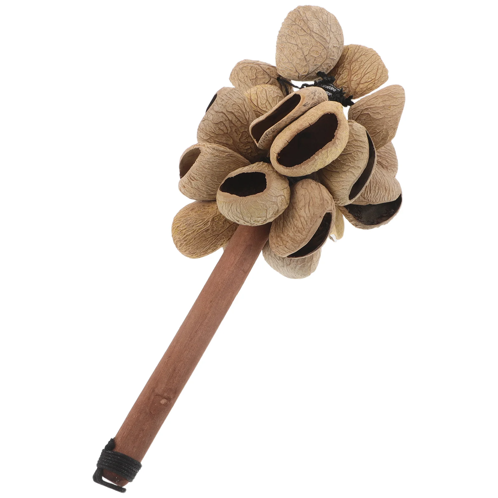 

African Shekere Shaker Natural Fruit Shell Rattle Hand Percussion Instrument For Cultural Dance Music Education Nut Rattle