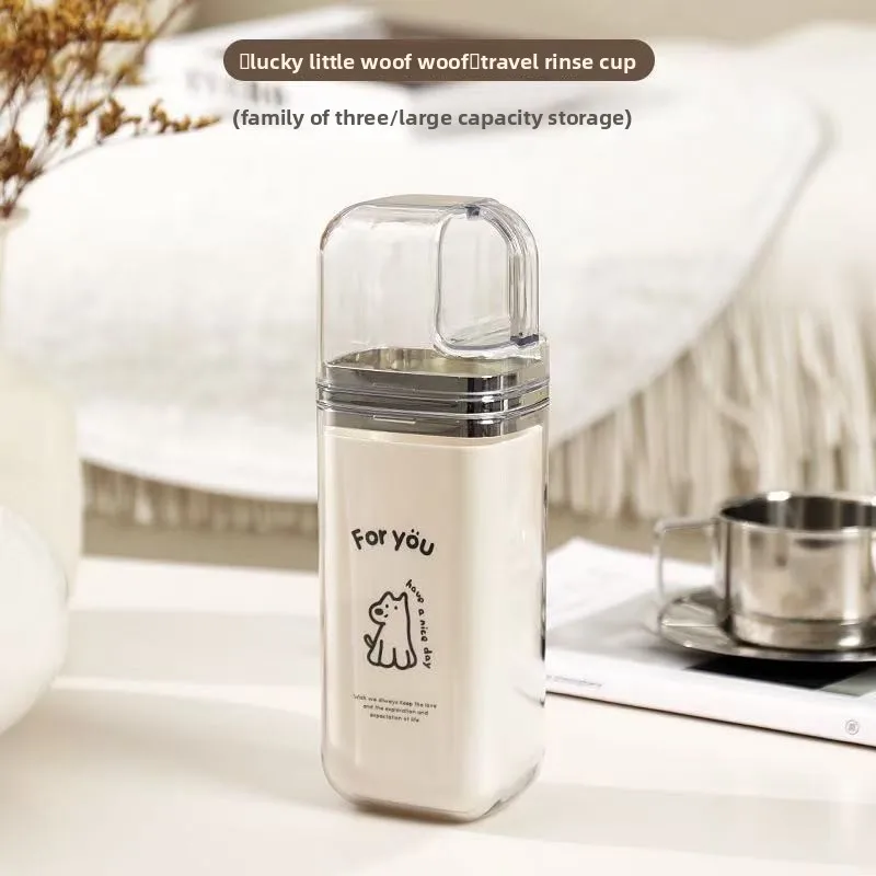 كوب غسول الفم 3 في 1 للسفر، كوب أسنان فاخر خفيف، مجموعة أدوات تخزين محمولة متعددة الوظائف، مجموعة أكواب غسيل إبداعية