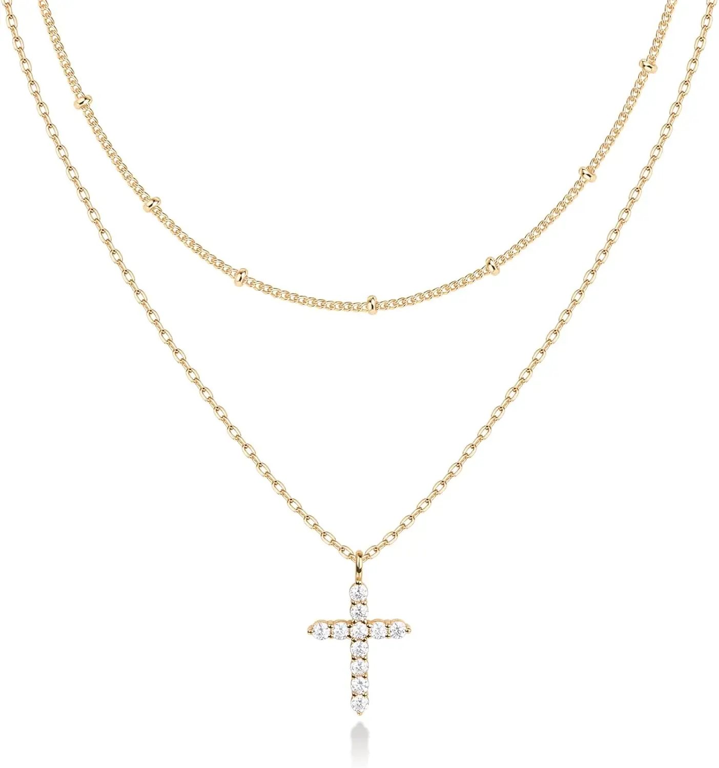 

Многослойные ожерелья Pavoi с позолотой 14K | Стильные минималистичные подвески-кулоны | Бабочка, Сердце, Замок, Злой глаз, Монета