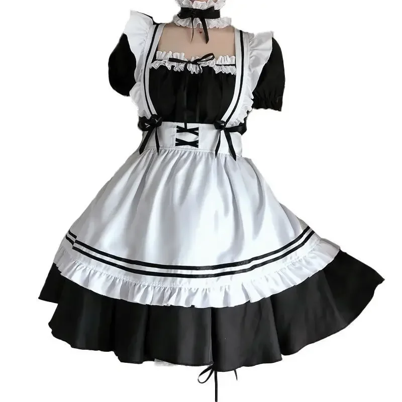 Dienstmädchenkleid Japanisch COS Süßes Studentenkleid Großer Mann Lolita Anzug Anime Große Größe Kleidung täglich