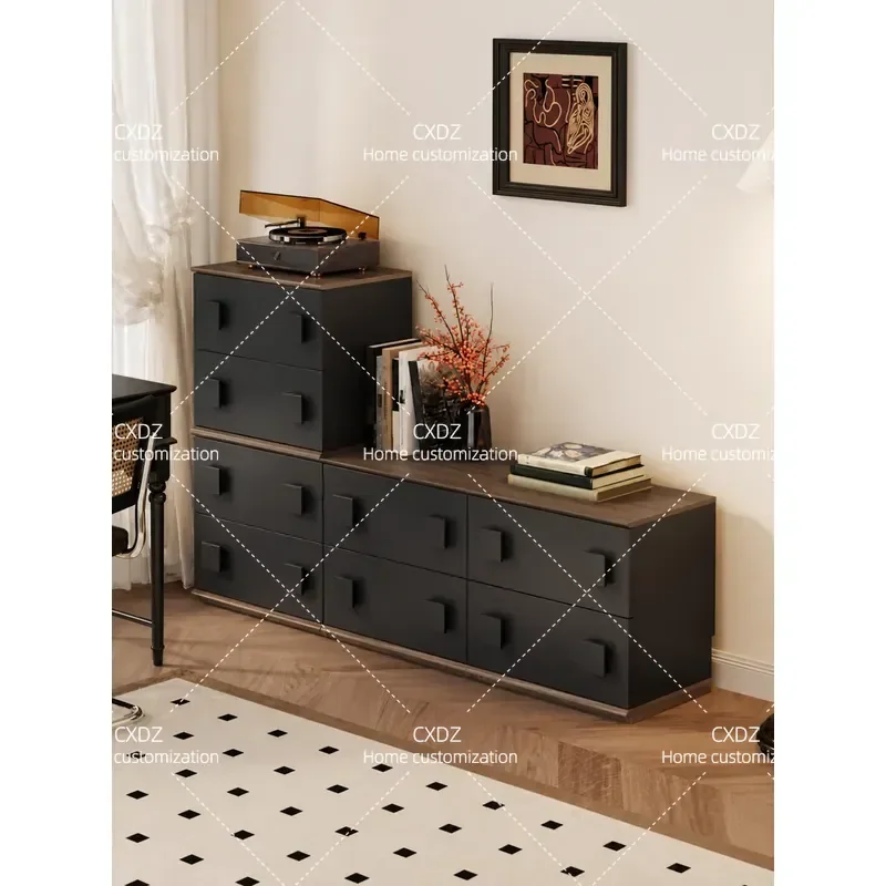 Medieval DIY module combined cabinet, side cabinet against the wall integrated locker 2026 new side cabinet small size