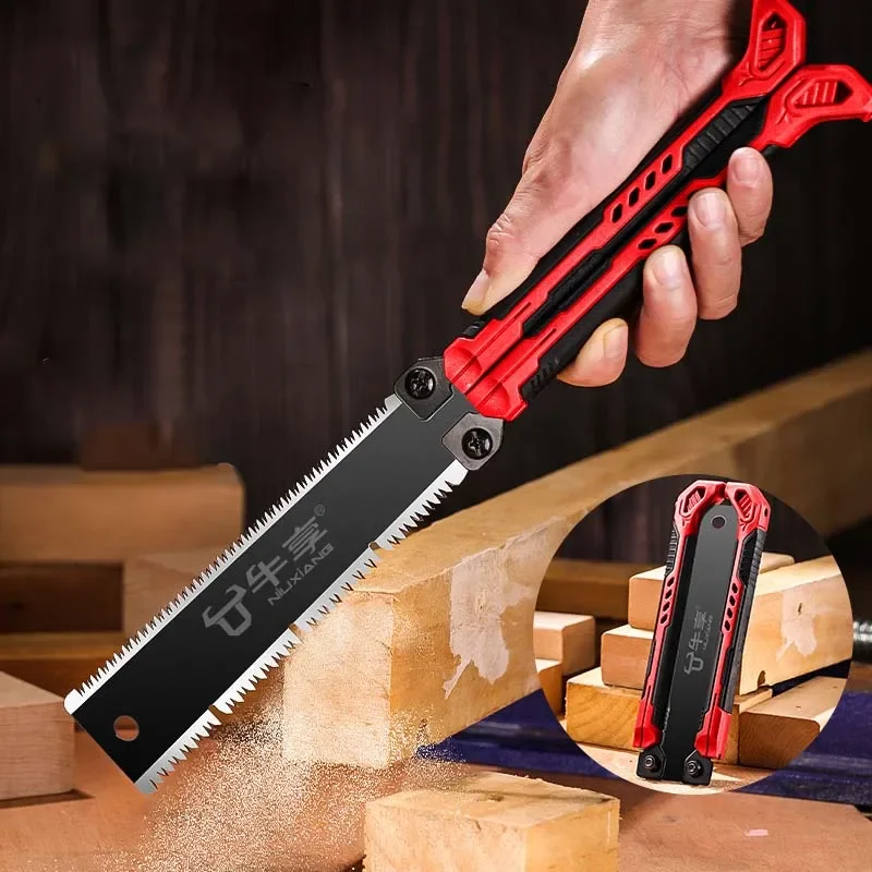 Folding Saw With Double Edges Multipurpose Double Edge Saw Portable Hand Wear-Resistant Woodworking Saw For Furniture Floors