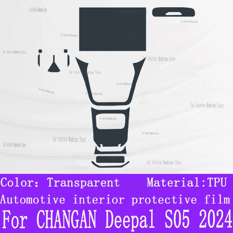 

For CHANGAN Deepal S05 (2024)Interior modification screen instrument panel central control transparent TPU protective film