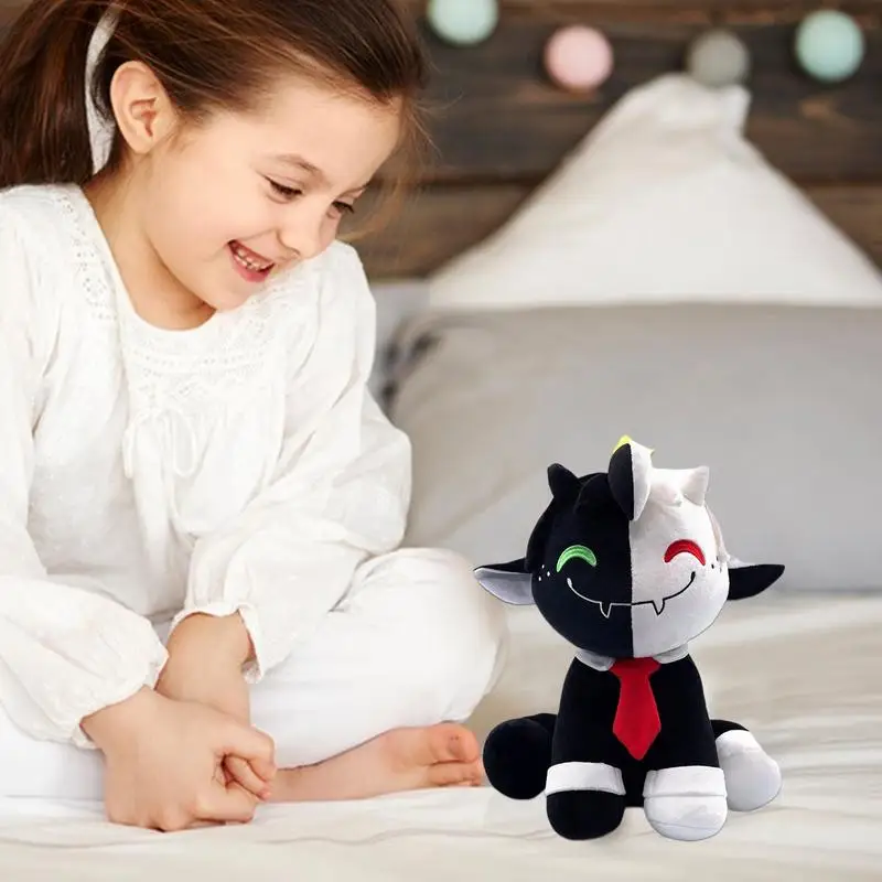 30cm BanRoo Doll Plush Toy Anime Stuffed Animal black white Sheep Monsters Doll Throw Pillow Boys Girls Soft Toys Children Gifts