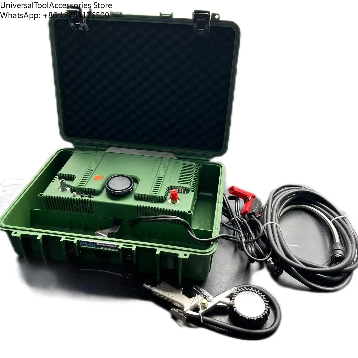 300L Double Cylinders 200PSI Tire Inflator Heavy  Air Compressor for Car Truck SUV ATV and Bus