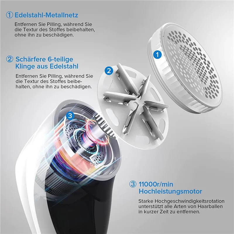 A20M 2X электрическая бритва для ворса, USB аккумуляторная бритва для удаления ворса для различных тканей, резак для ворса, идеально подходит для семьи