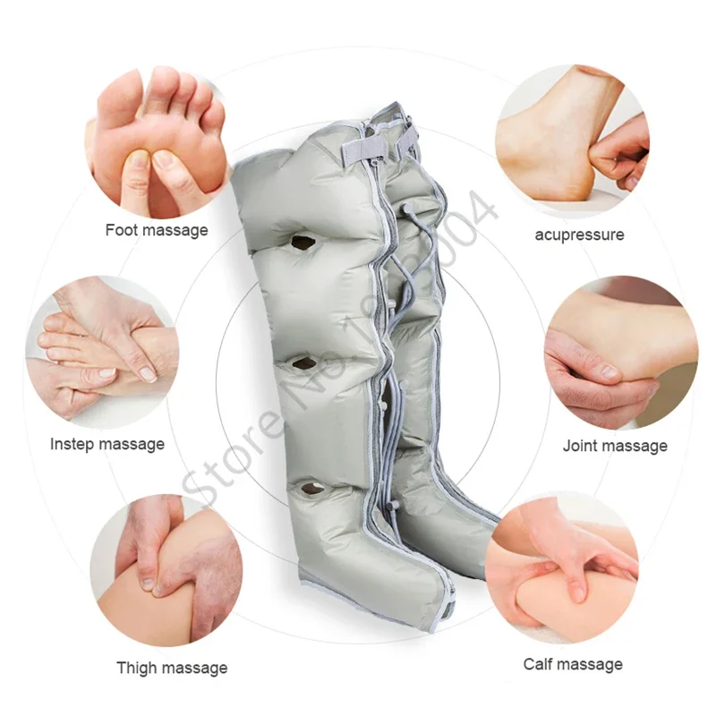 Electric Air Circle Compression Massager Circulation Pressure Massage Leg arm Cuff elderly pneumatic air pressure wave