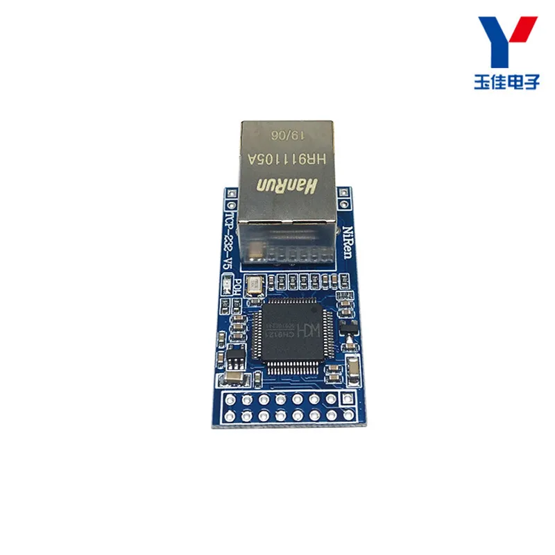 CH9121 المنفذ التسلسلي Tto وحدة شبكة إيثرنت STM32 خادم الشبكات الصناعية الصف شريحة واحدة الحواسيب الصغيرة