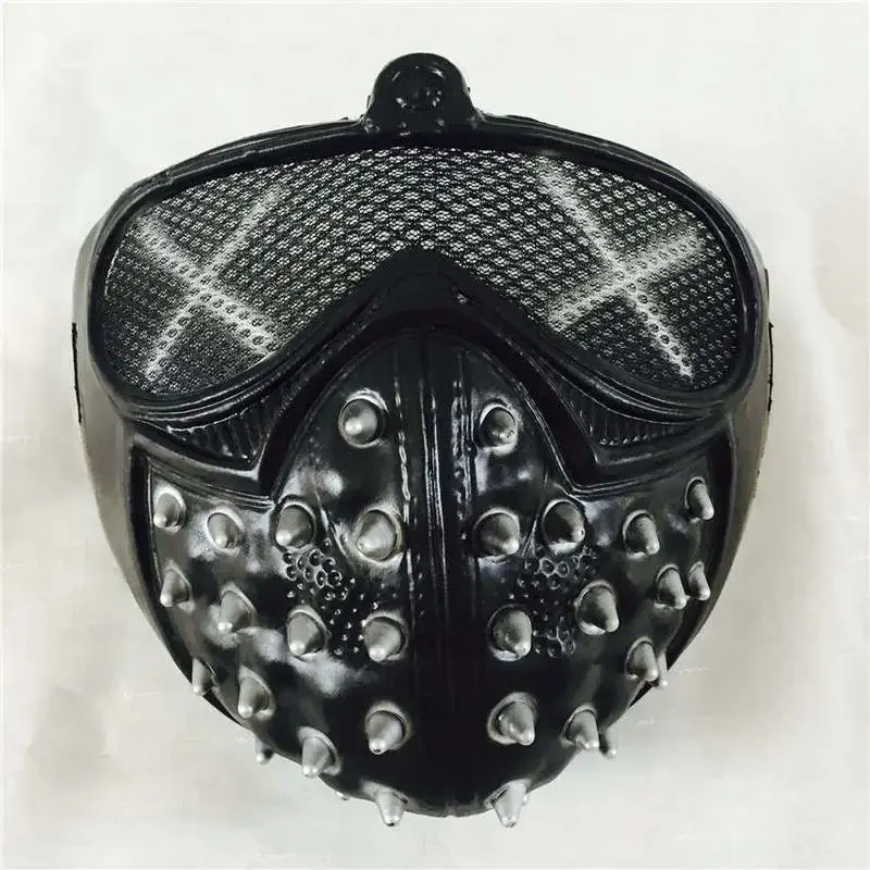 Ver perros Marcus Holloway llave máscara PVC adultos hombres Cosplay Prop disfraz medio casco Halloween reloj perros 2 máscara de Cosplay