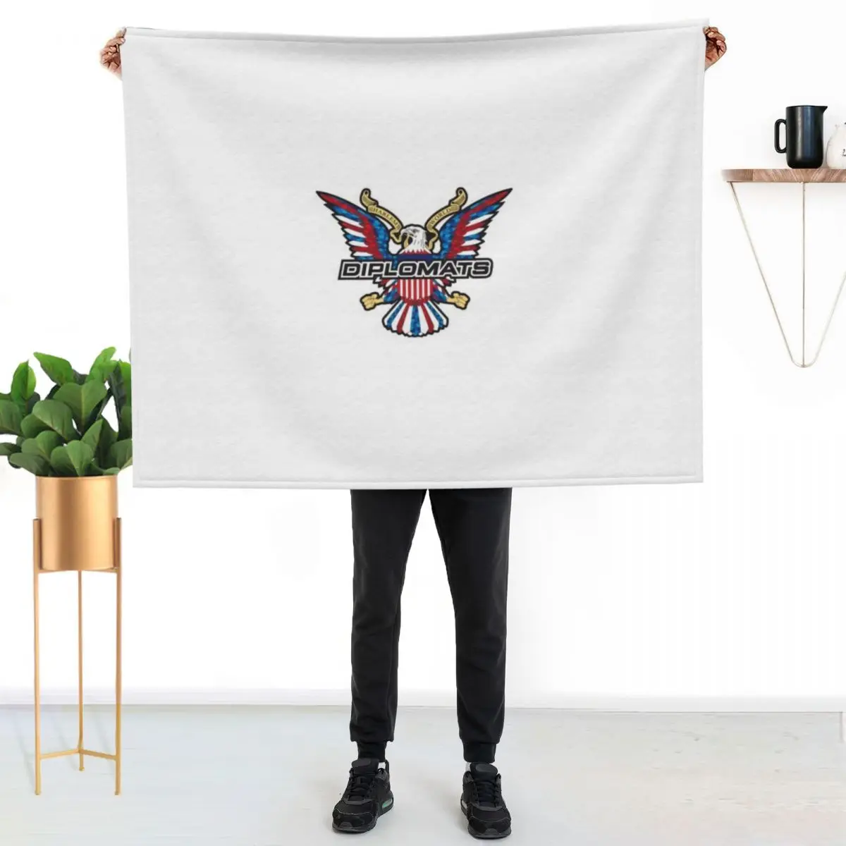 Diplomats Dipset Unisex Exclusive Throw Blanket Luxury For Sofa Thin Travel Beach Decorative Sofas Blankets
