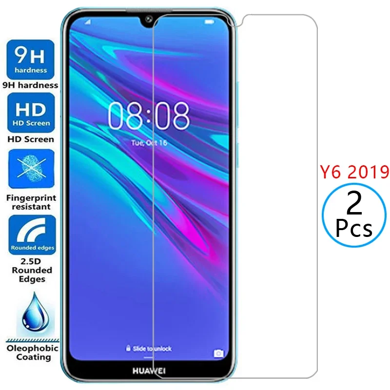 protective tempered glass for huawei y6 pro prime 2019 screen protector on y 6 6y y6pro y6prime y62019 film huawey huwei hawei