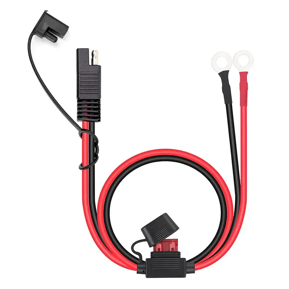 Quick Release SAE Cable With Fuse Terminal O Connector Battery Charger Extension Adapter Wire 16AWG Terminal