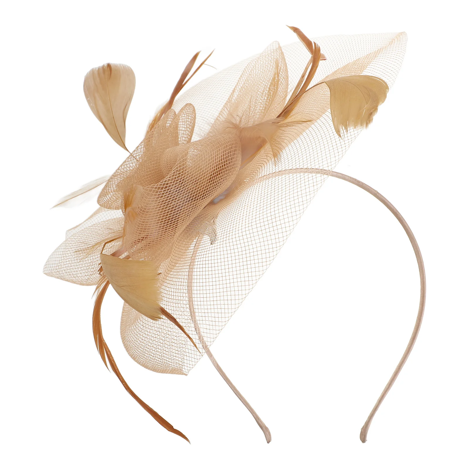 

Elegant Mesh Net Hair Clip Rose Gold Durable Lightweight Women Hairpins Cosplay Hair Decoration Party Headdress Festival Wear